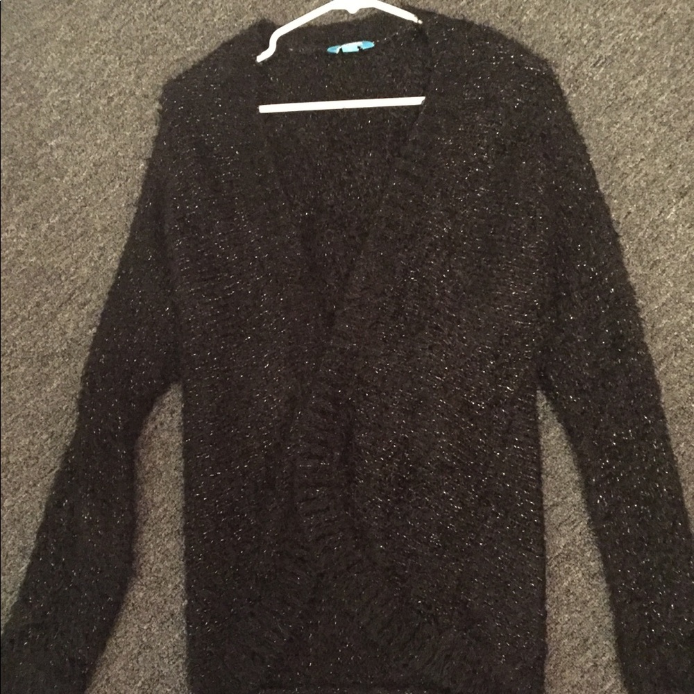 Black cardigan
